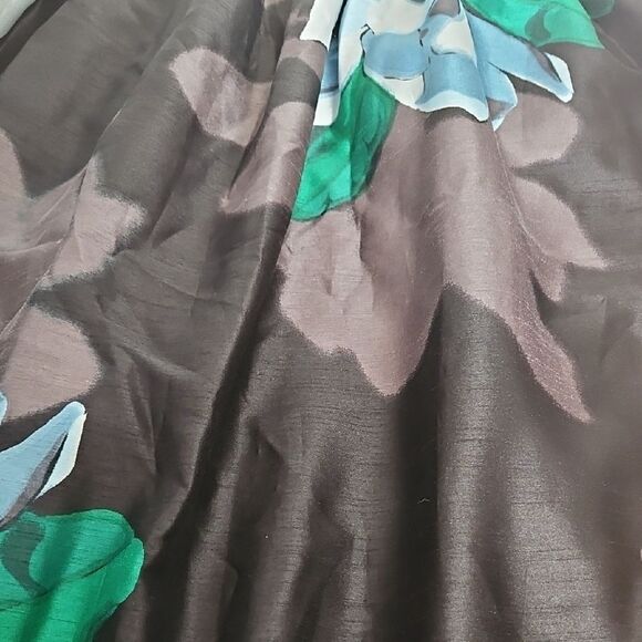 Lord & Taylor Black Floral Maxi Skirt With Petticoat - Picture 16 of 16